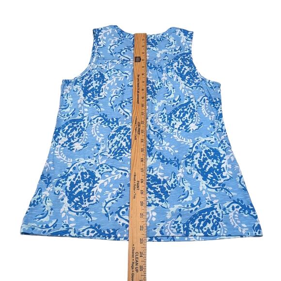 Lilly Pulitzer Dev Knit Top Size XS Blue Turtle Peri Turtley Awesome NEW NWT - Picture 12 of 14